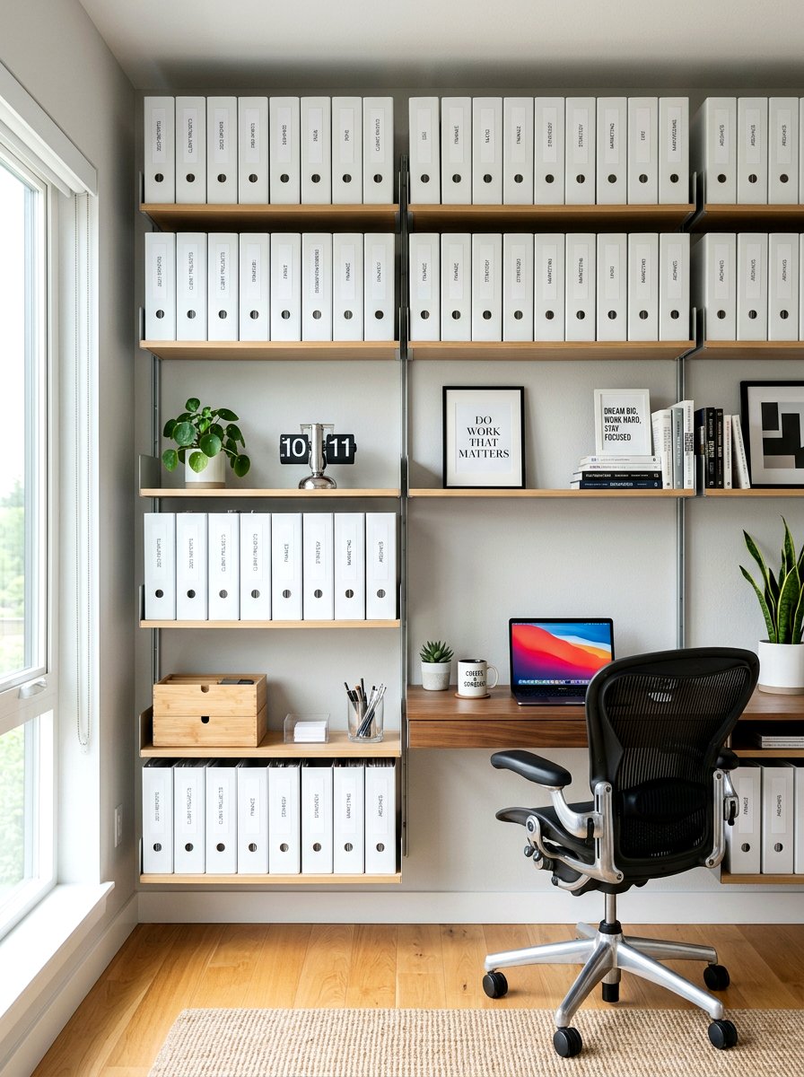 Office Shelf Organization - 30 shelf styling ideas