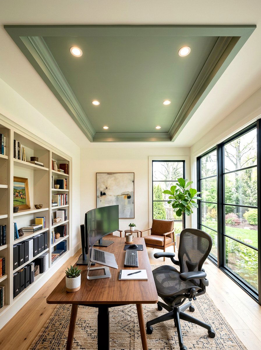 Office Tray Ceiling - 30 tray ceiling ideas