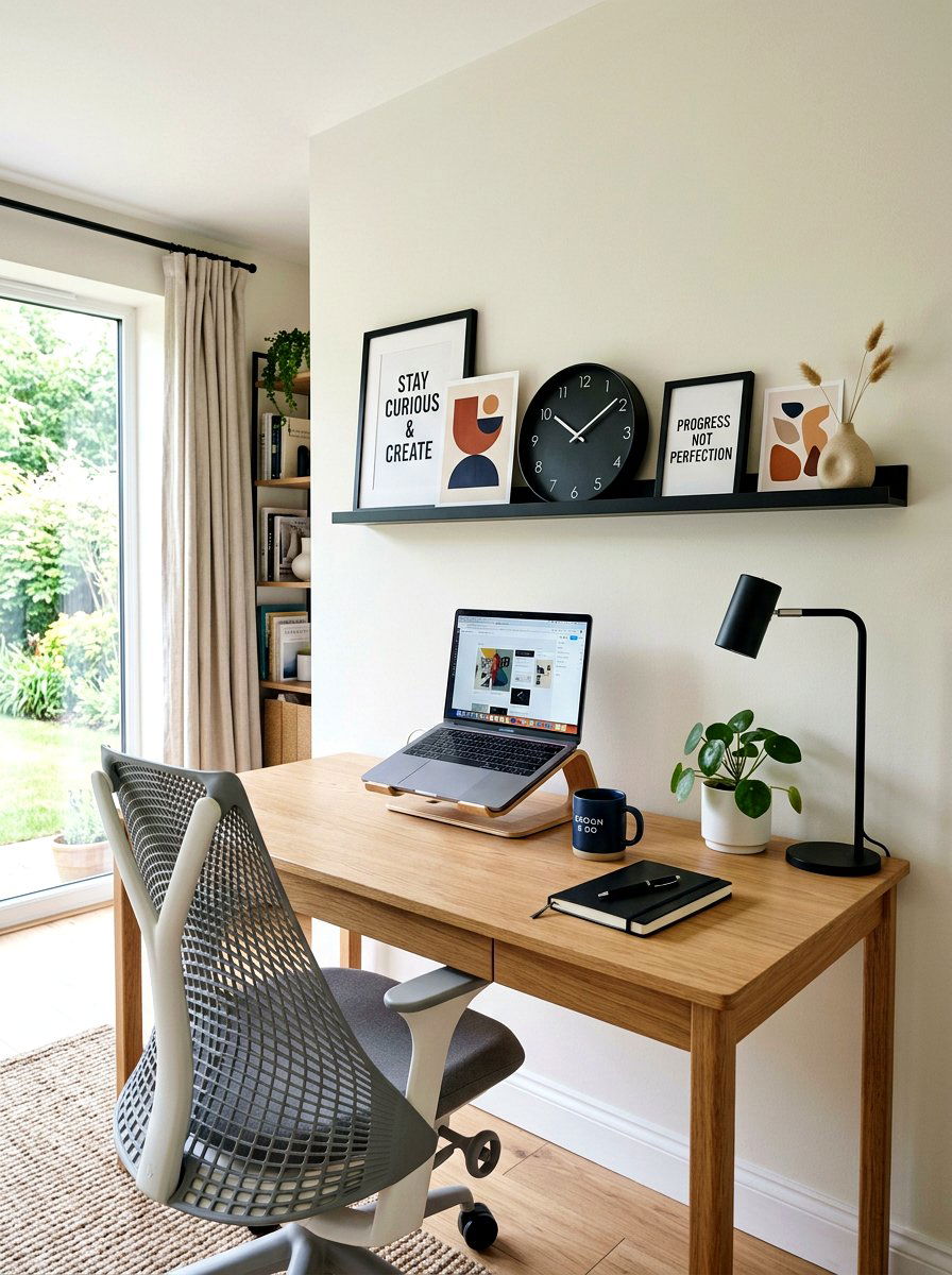 Office Wall Gallery Ledge - 30 picture ledge ideas