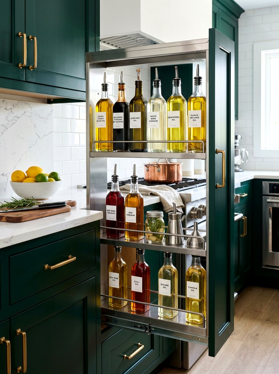 Oil And Vinegar Pull Out - 30 kitchen drawer pantry ideas