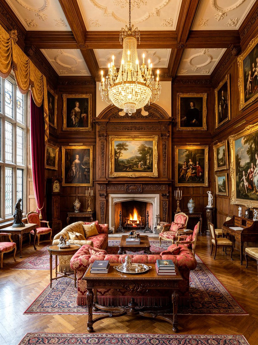 Old World Living Room - 30 European villa living room ideas