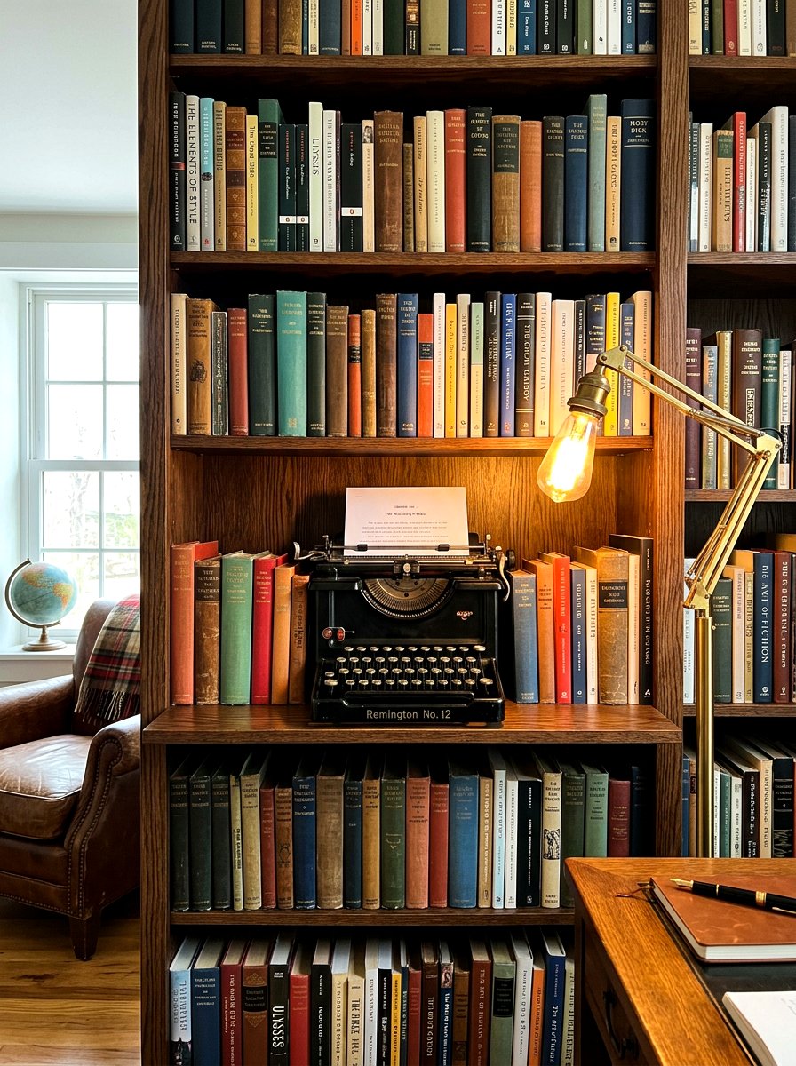 Old typewriter home office decor - 30 heirloom decor ideas