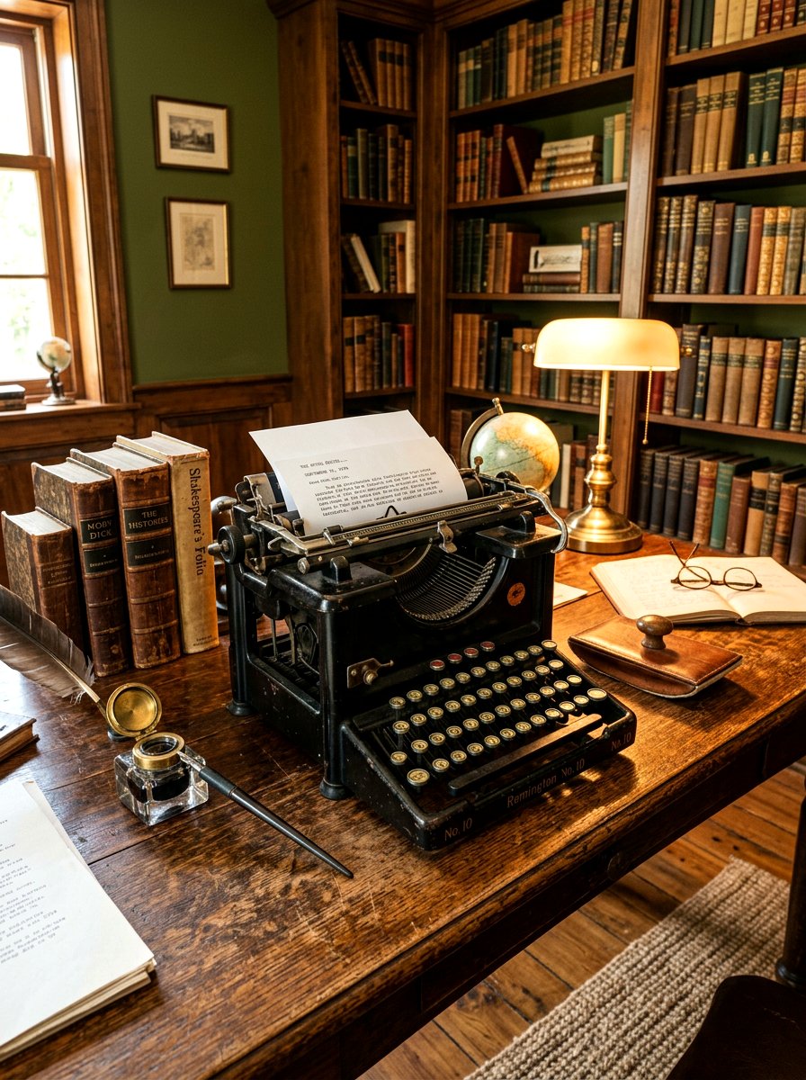 Old typewriter - 30 flea market decor ideas