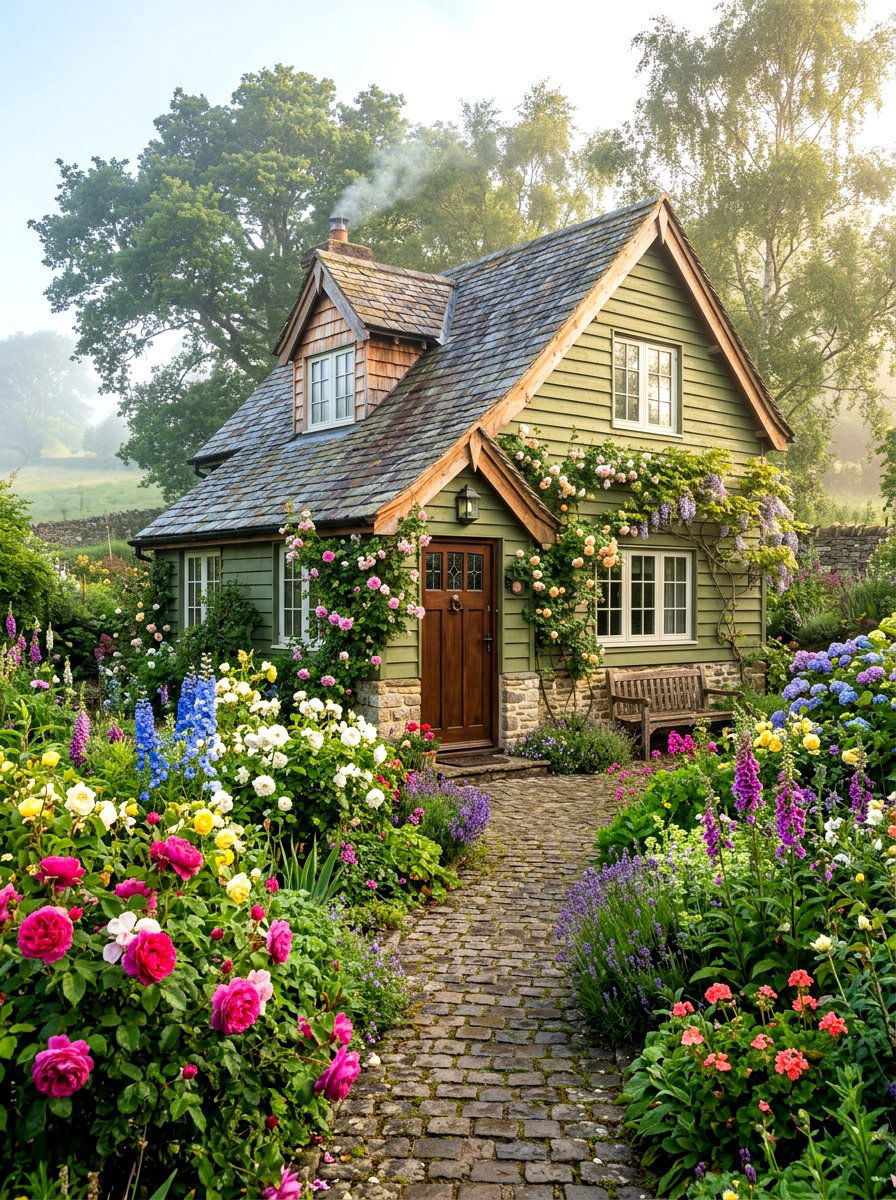 Olive Green Cottage Exterior - 30 olive green exterior ideas