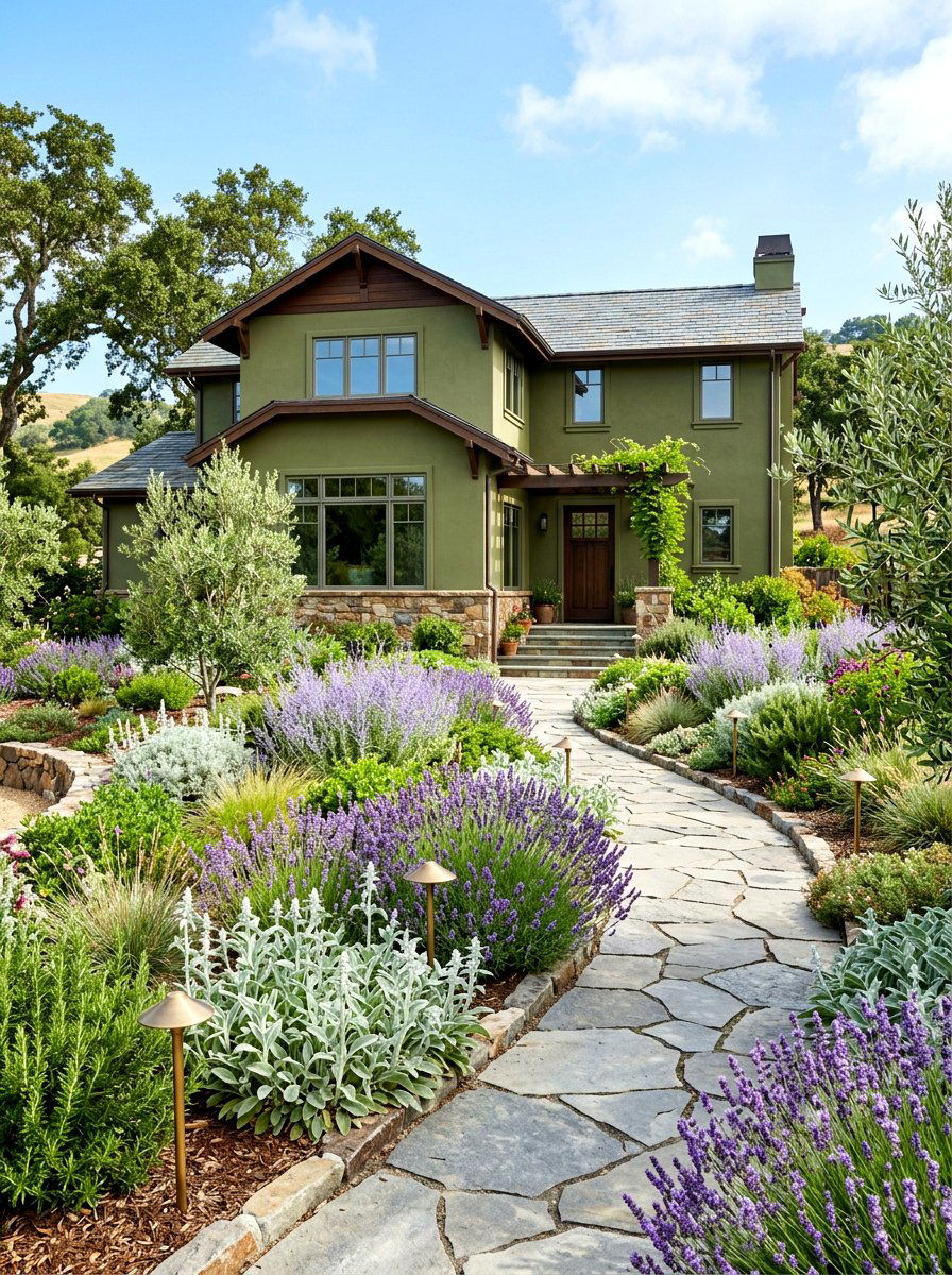 Olive Green Exterior And Landscaping - 30 olive green exterior ideas