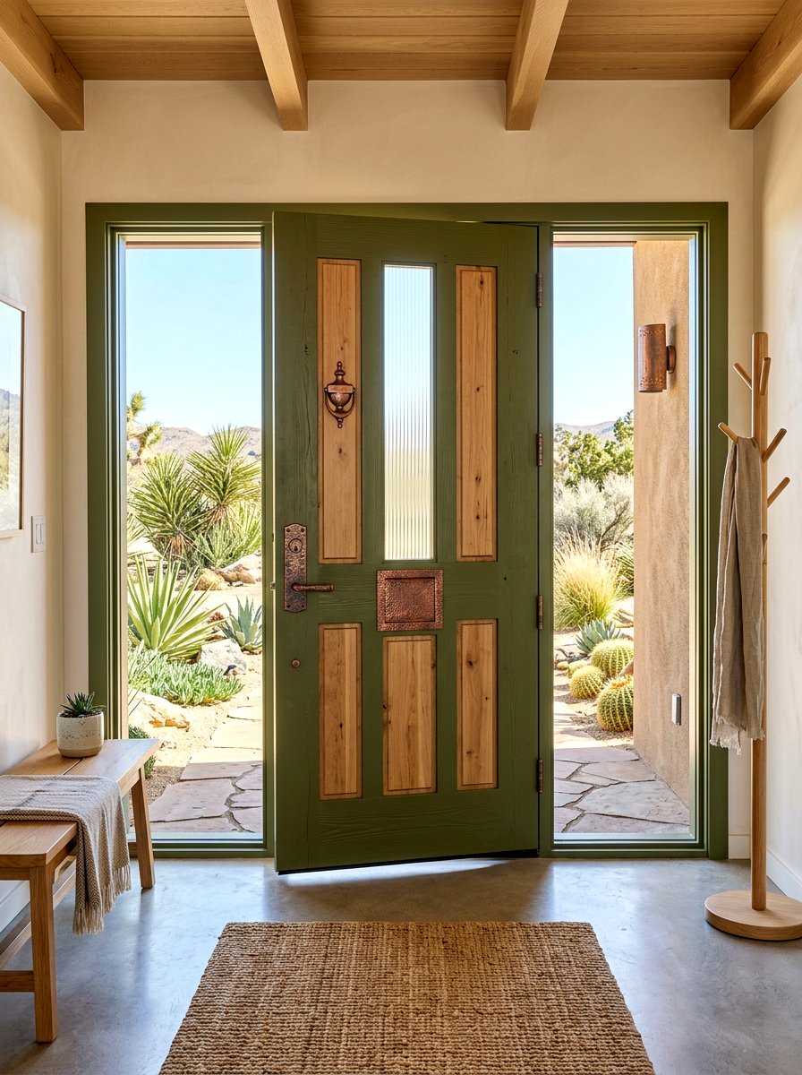 Olive Green Front Door - 30 front door paint color ideas