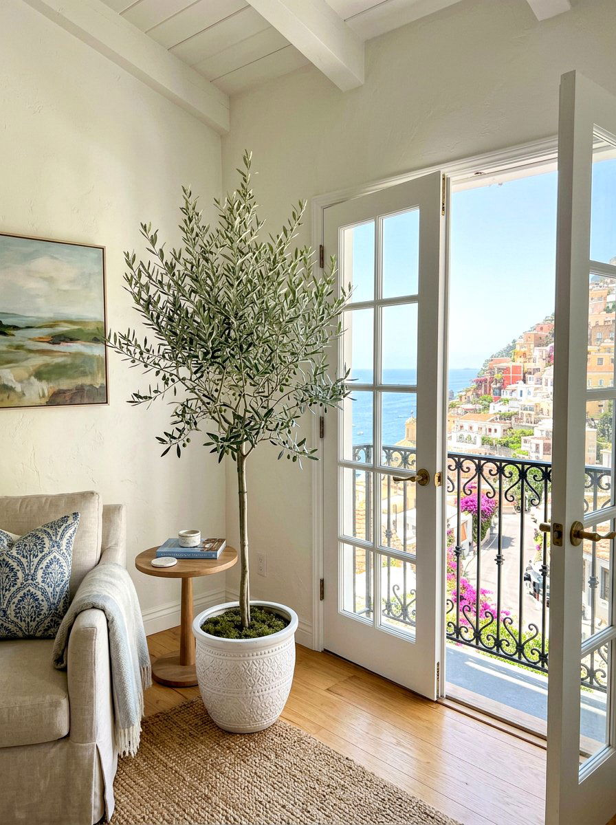 Olive Tree - 30 Juliet balcony decor ideas