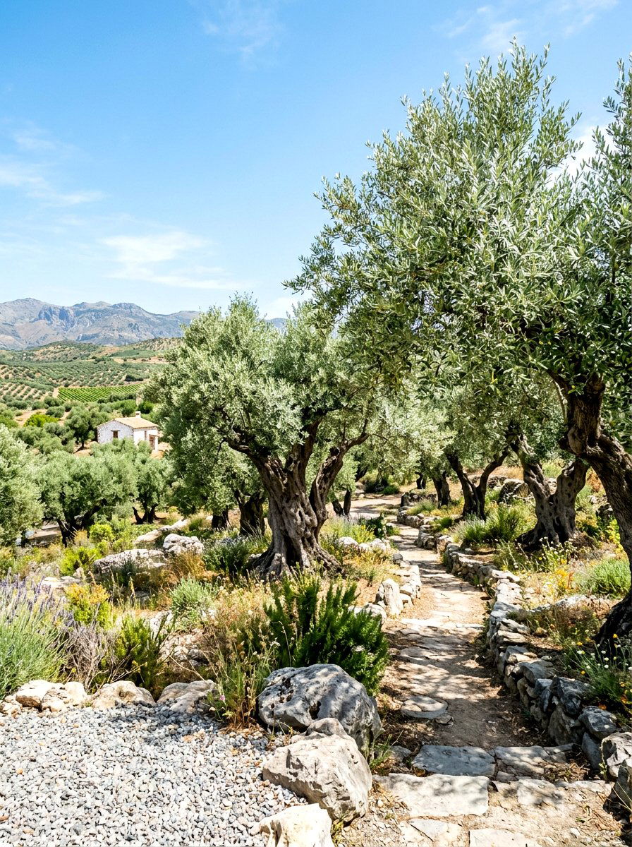 Olive Tree Garden - 30 Mediterranean backyard ideas