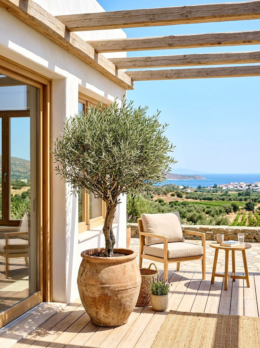 Olive Tree Topiary Porch - 30 topiary front porch ideas aesthetic