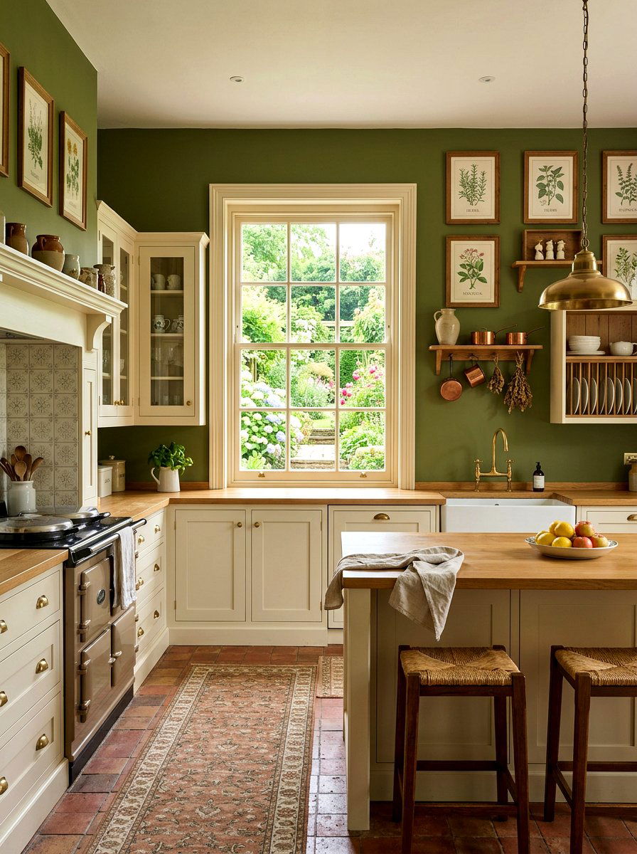 Olive green kitchen walls - 30 olive green kitchen ideas