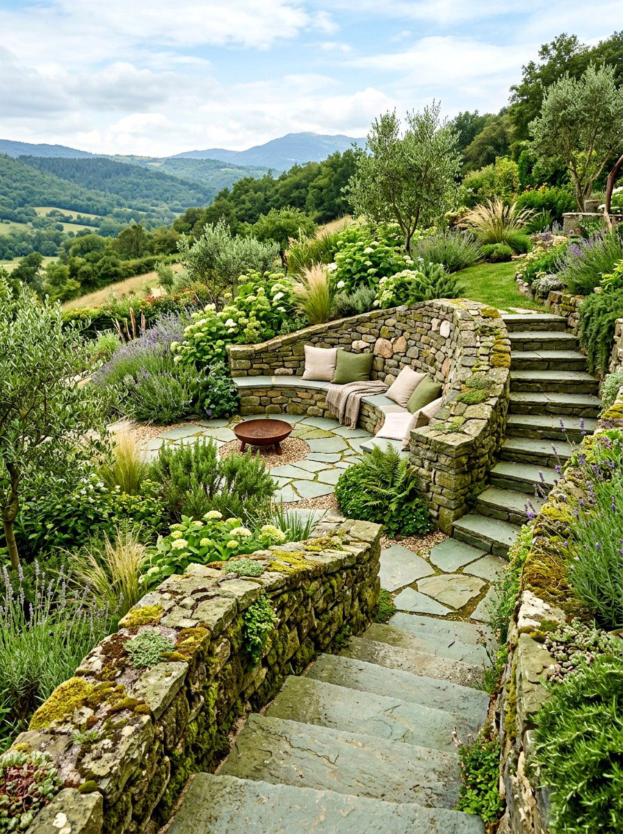 Olive green masonry features - 30 olive patio decor ideas