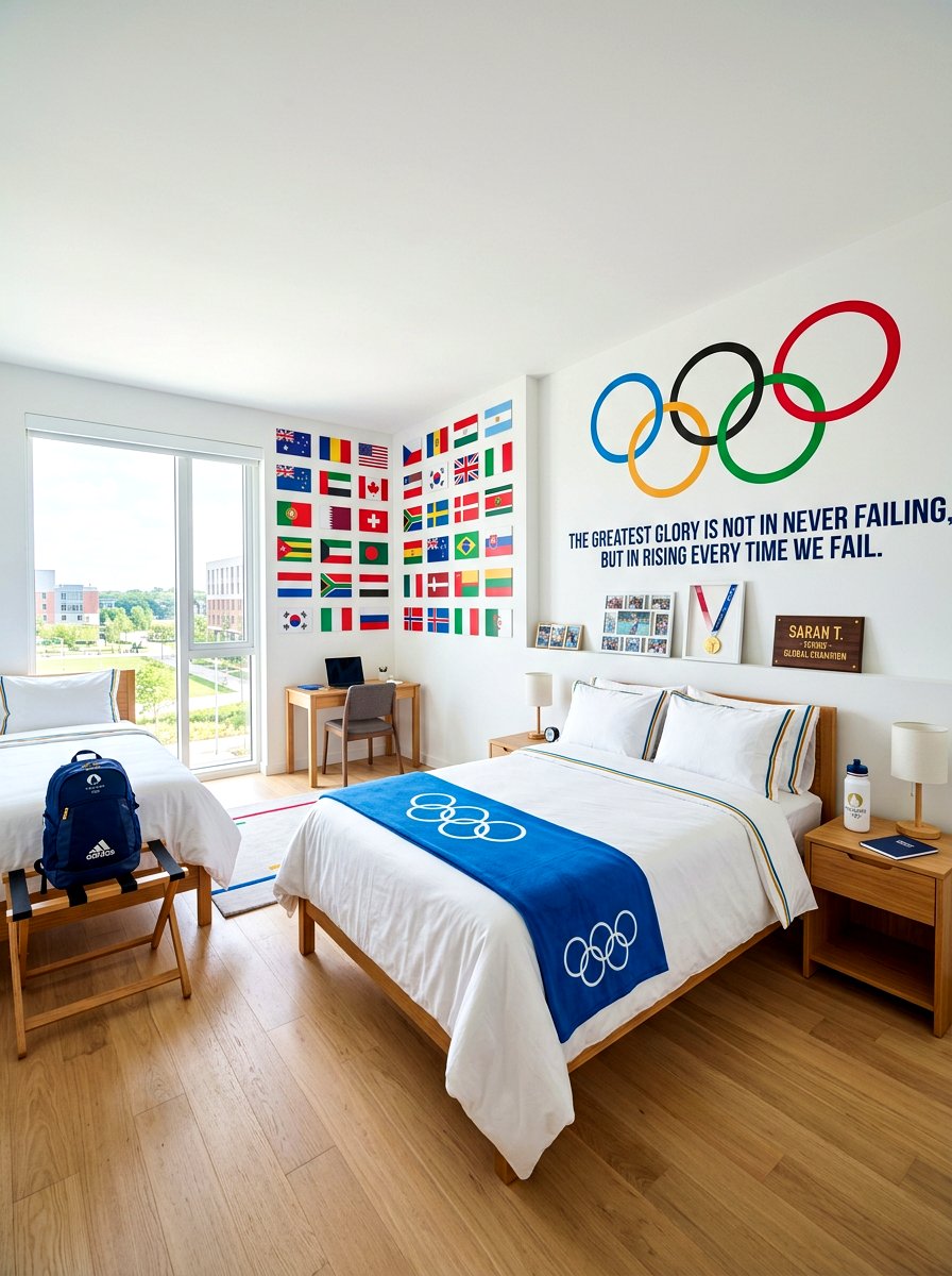 Olympic Bedroom - 30 sports bedroom ideas