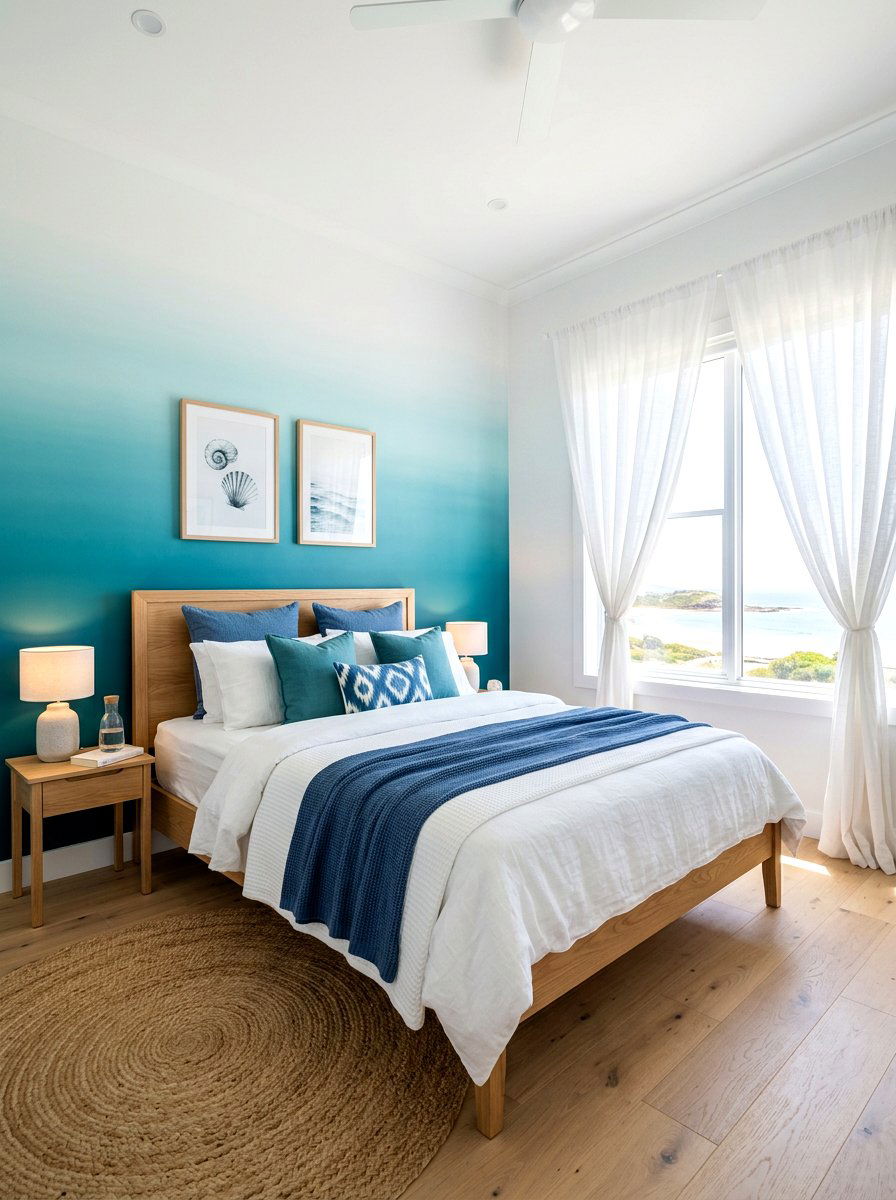 Ombre Paint Wall Effect - 30 accent wall ideas