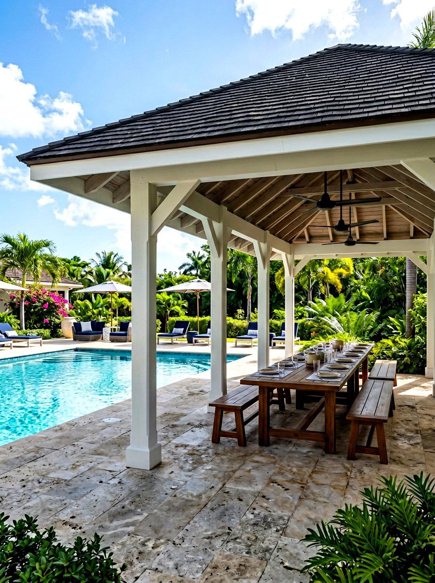 Open Air Pavilion - 30 pool pavilion ideas