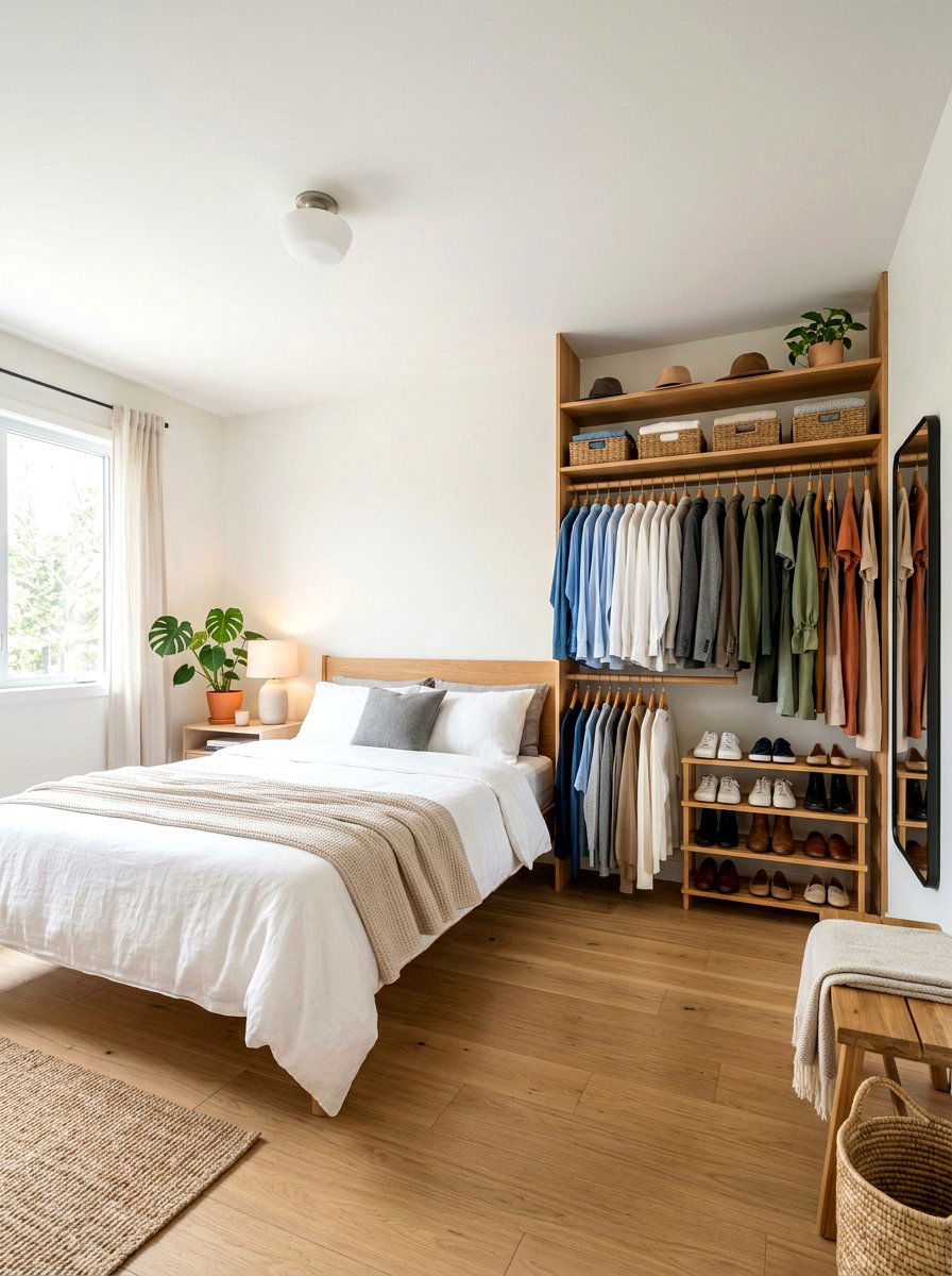 Open Closet Room Makeover - 30 TikTok room makeover ideas