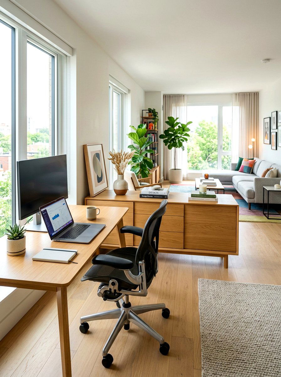 Open Concept Background - 30 video call background office ideas