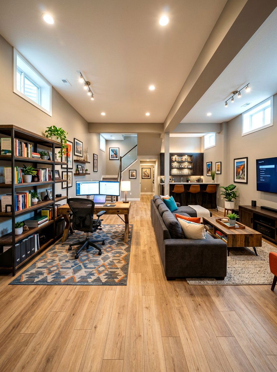 30 Basement Office Ideas: Create a Productive Basement Workspace