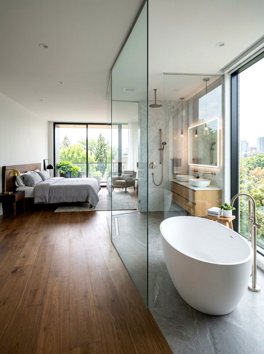 Open Concept Bathroom - 30 dramatic bathroom ideas