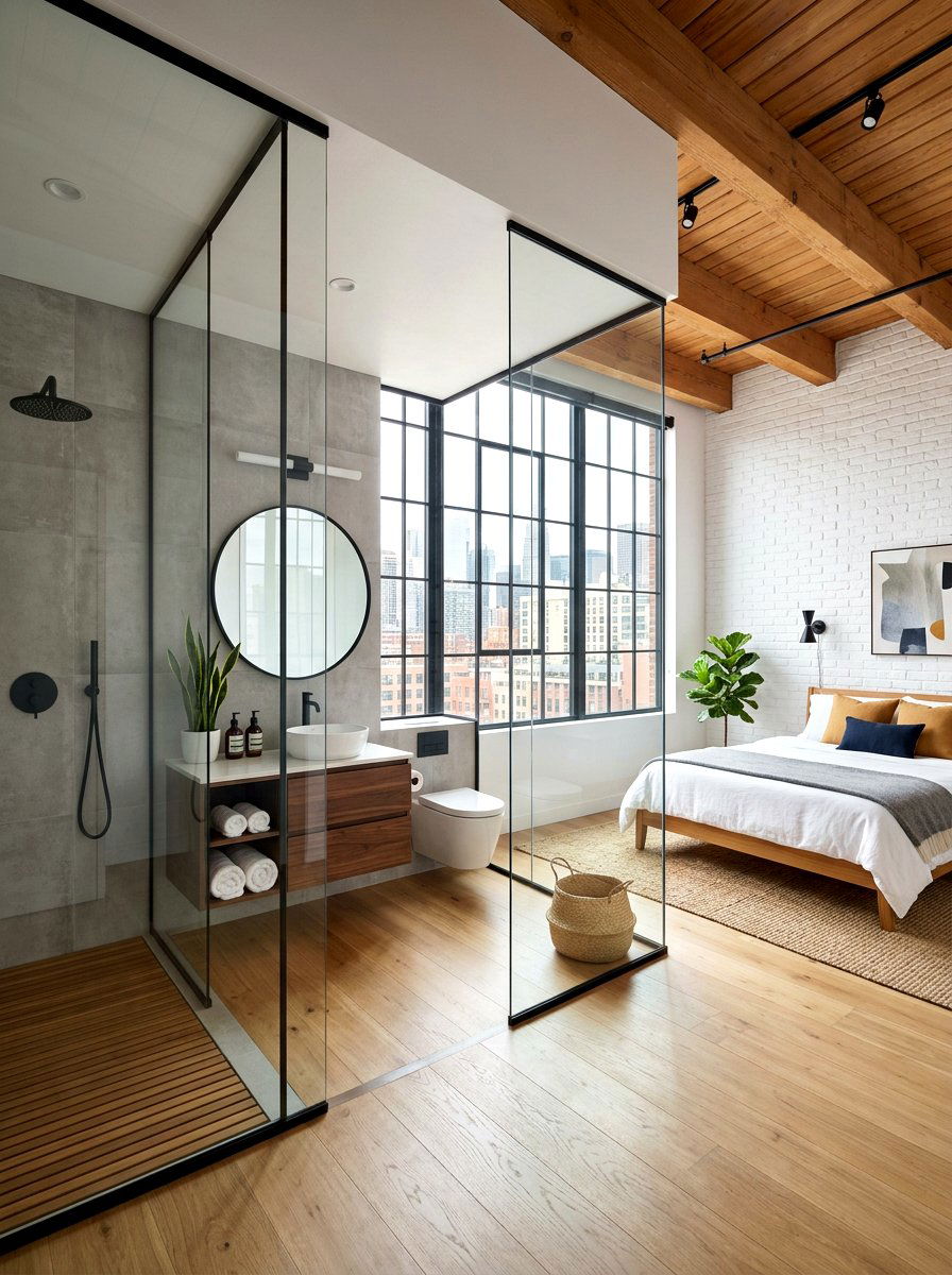 Open Concept Bathroom - 30 tiny house bathroom ideas