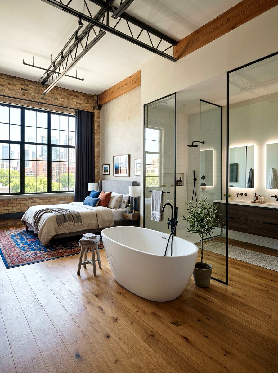 Open Concept Bathroom - 30 luxury bathroom ideas