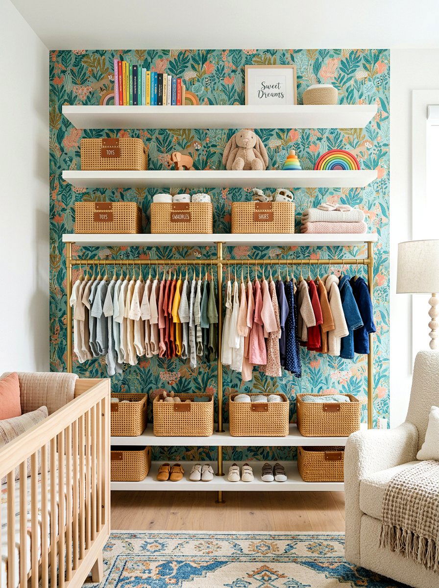 Open Concept Closet - 30 kids closet ideas