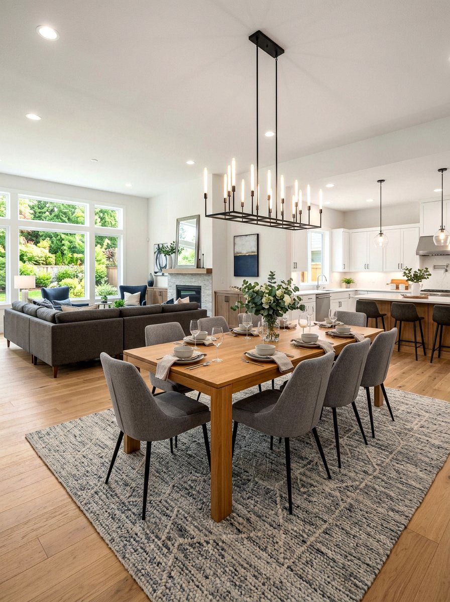 Open Concept Dining Room - 30 dining room makeover ideas