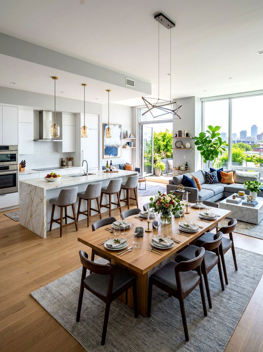 Open Concept Entertaining Area - 30 supper club home ideas