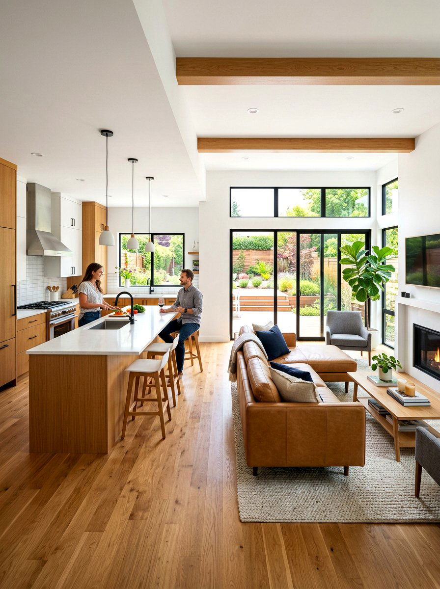 Open Concept Entertaining Space - 30 holiday hosting room ideas