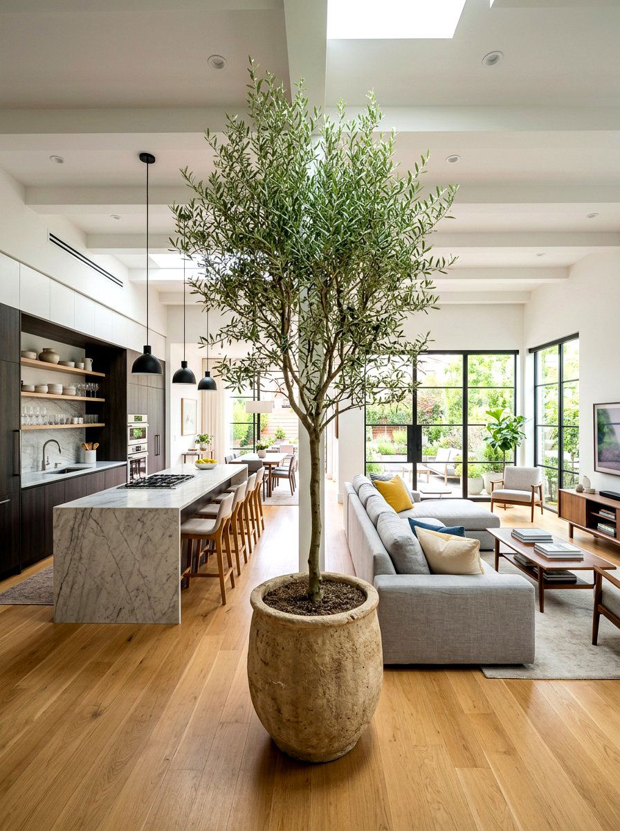 Open Concept Floor Plan Olive Tree - 30 olive tree decor ideas