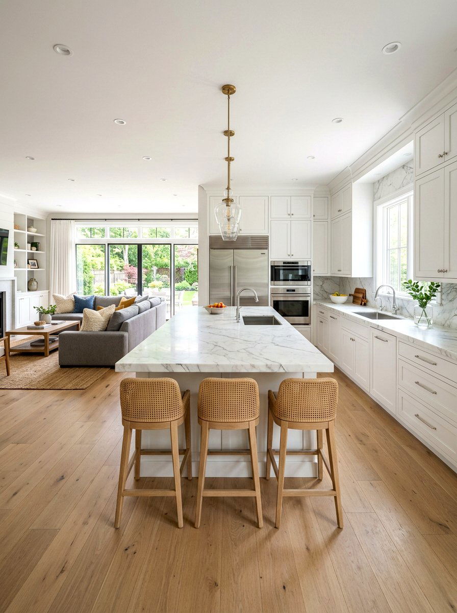 Open Concept Kitchen - 30 editorial apartment decor ideas