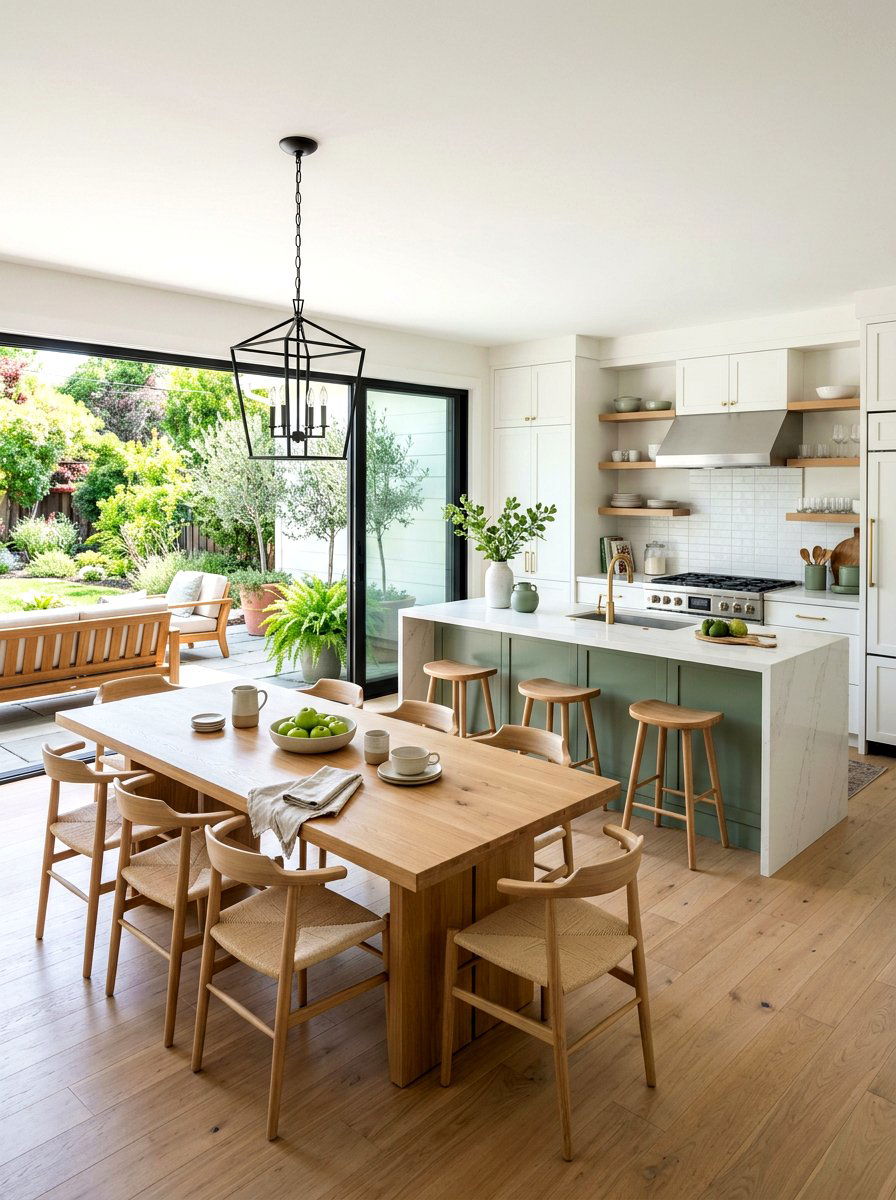 Open Concept Kitchen Dining - 30 eat in kitchen ideas