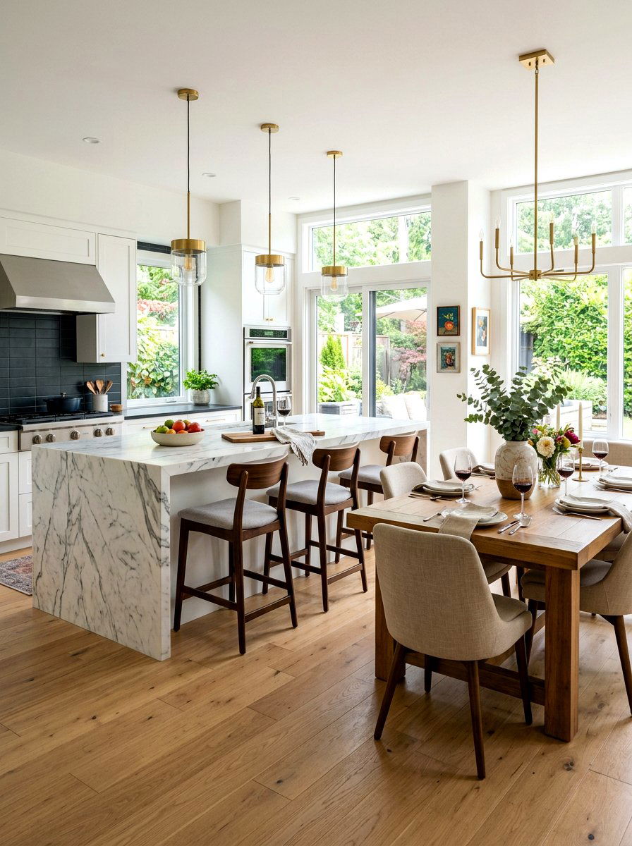 Open Concept Kitchen Hosting - 30 dinner party hosting room ideas