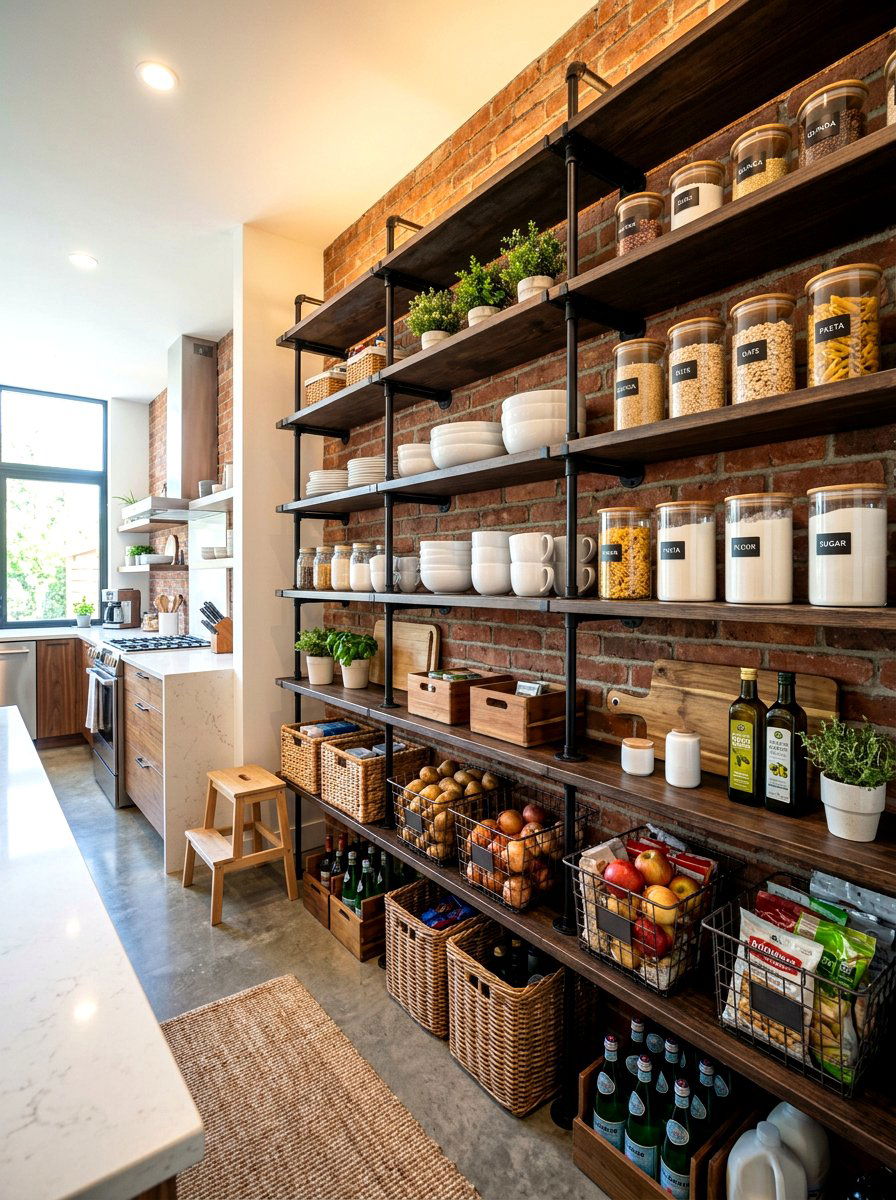 Open Concept Kitchen Pantry - 30 breakfast pantry ideas