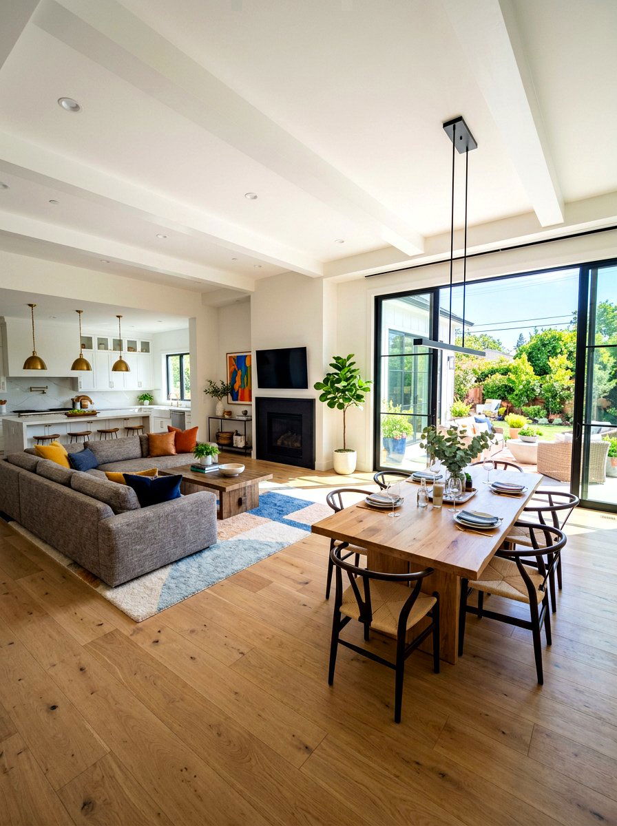 Open Concept Living - 30 unoptimized cozy home ideas