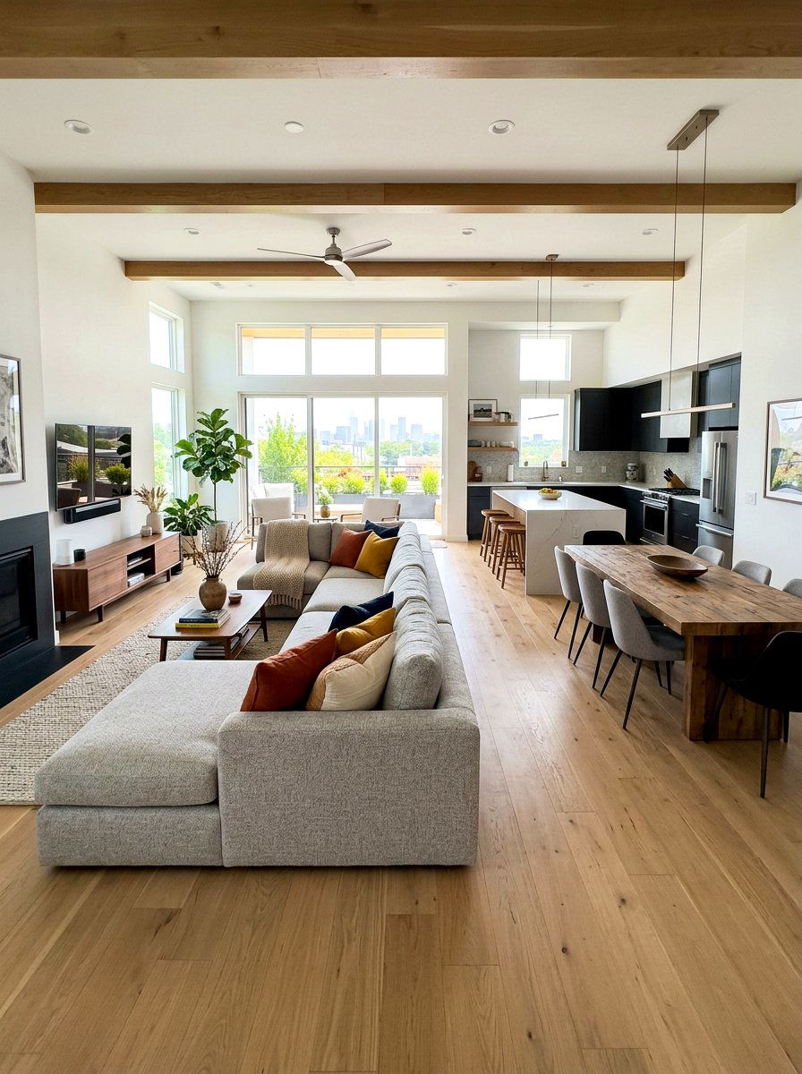 Open Concept Living Area - 30 sofa bed room ideas