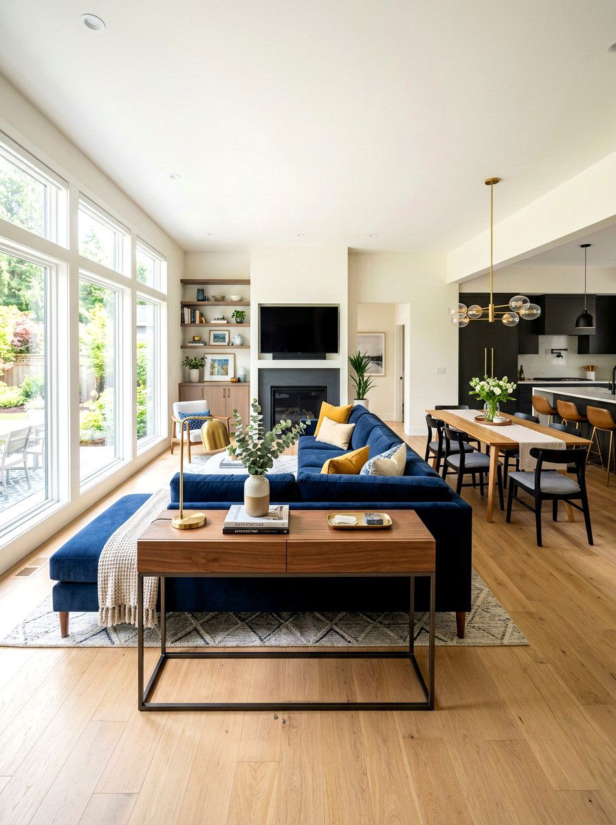 Open Concept Living Area - 30 sofa chaise layout ideas