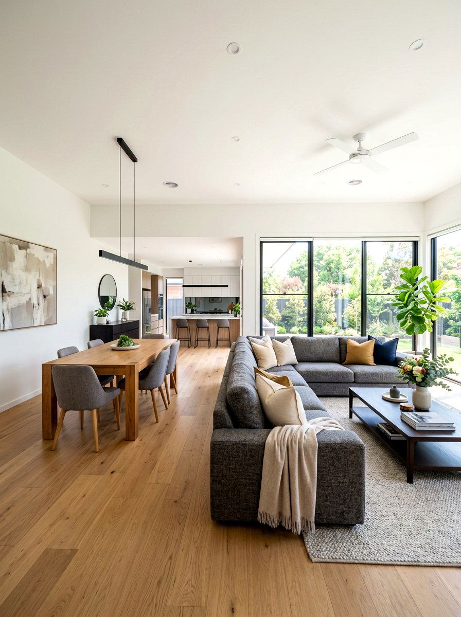 Open Concept Living Room - 30 designer showroom living room ideas