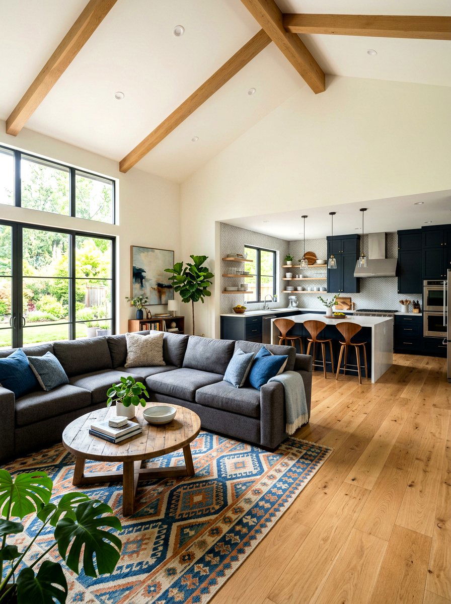 Open Concept Living Room - 30 viral living room decor ideas