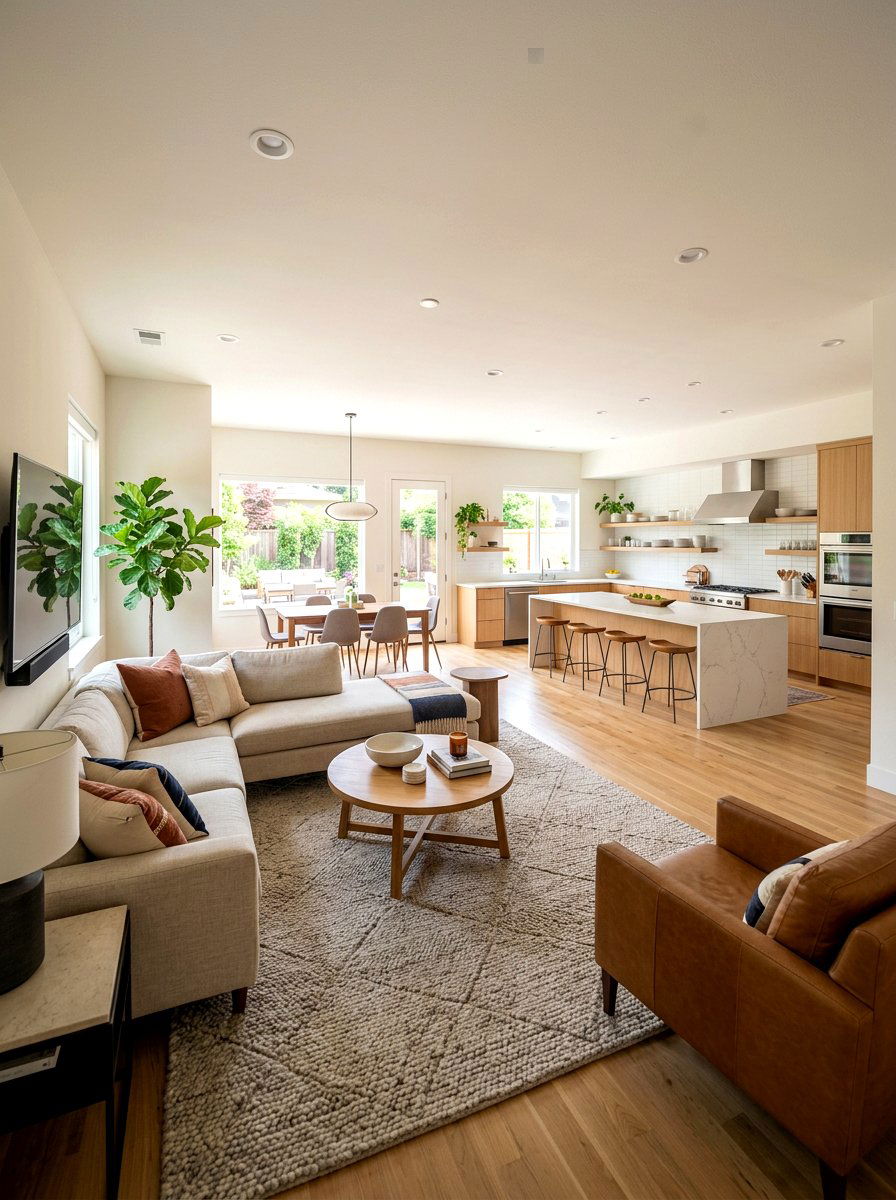 Open Concept Living Room - 30 modern living room ideas