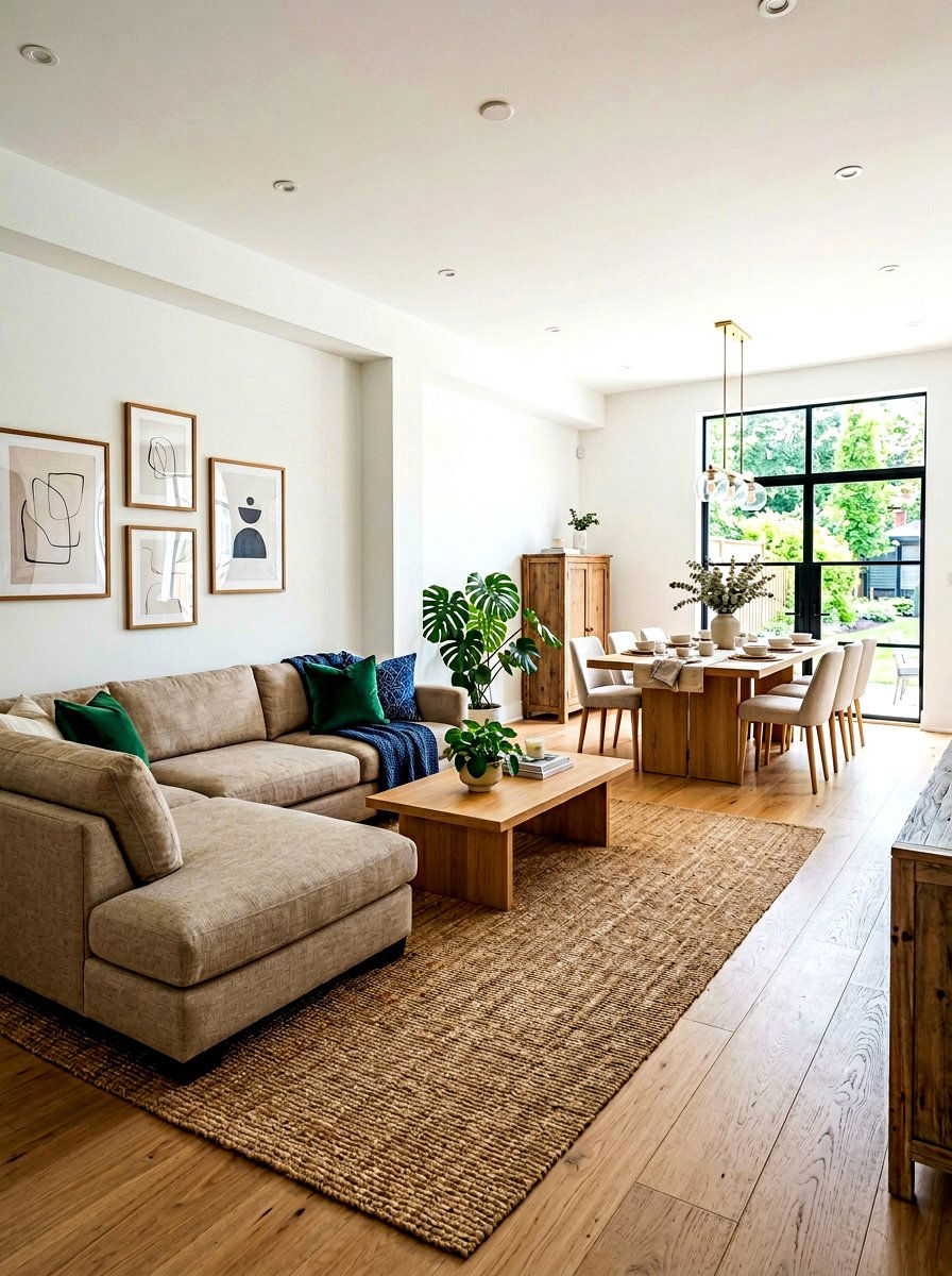 Open Concept Living Room - 30 rectangle living room layout ideas
