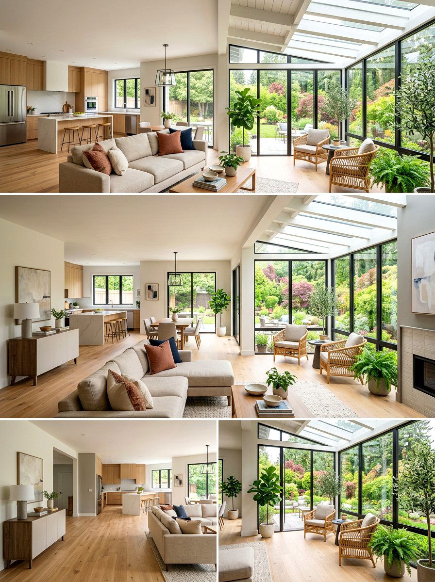 Open Concept Living Room Extension - 30 sun filled sitting room ideas