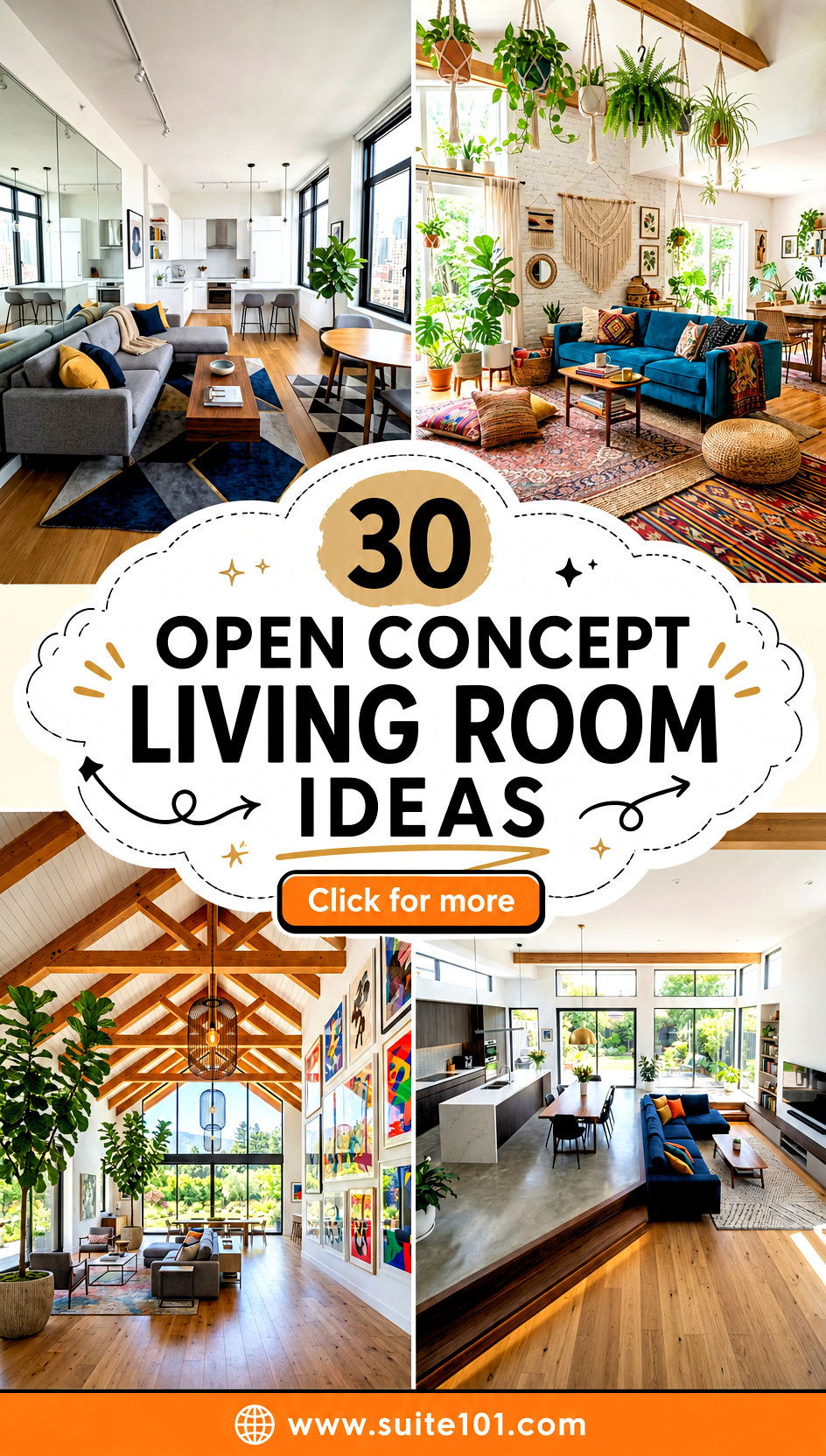 Open Concept Living Room Ideas 30 Cozy Styles for a Bright Space - Open Concept Living Room Ideas: 30 Cozy Styles for a Bright Space