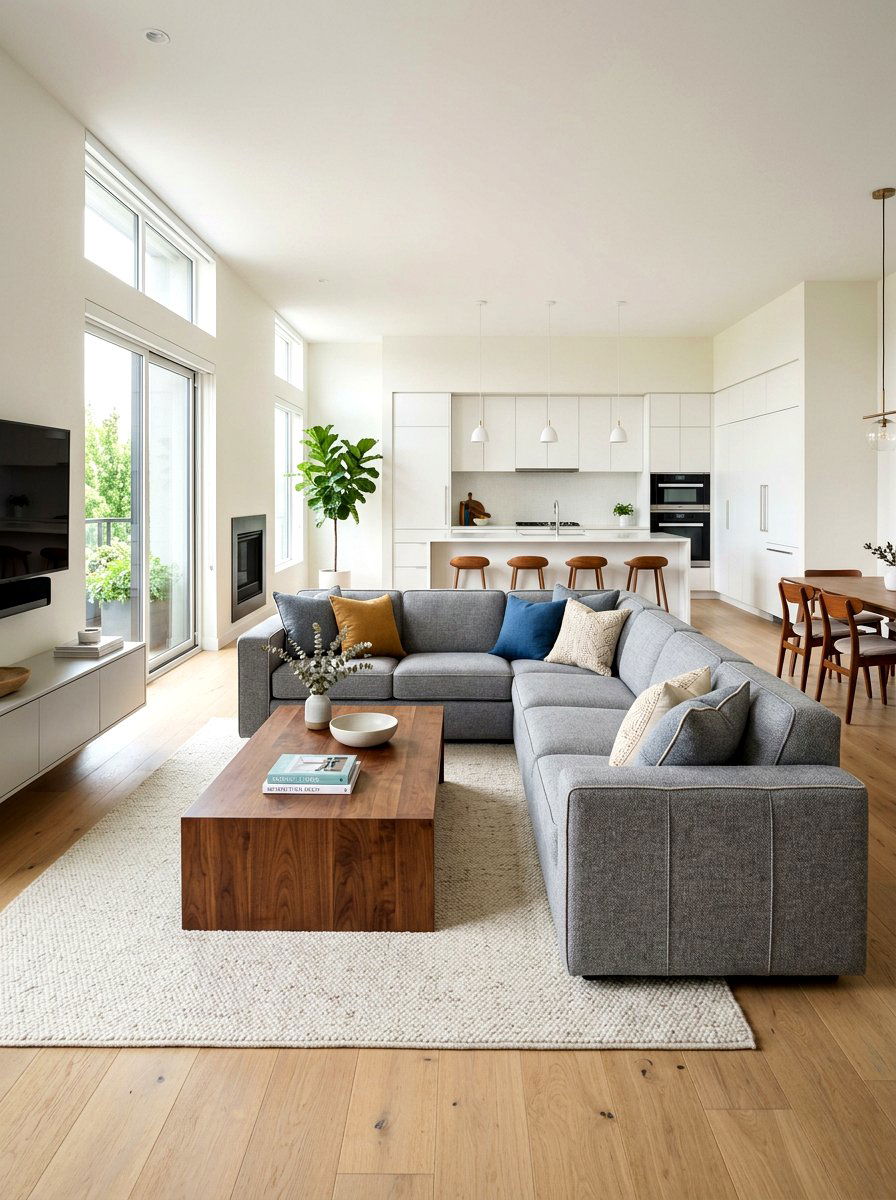 Open Concept Living Room Sectional - 30 sectional layout ideas
