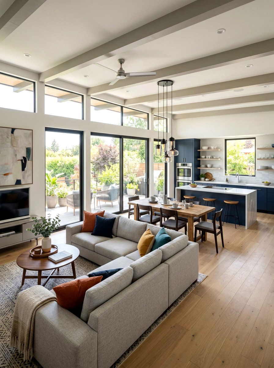 Open Concept Living Room - 30 apartment living room ideas