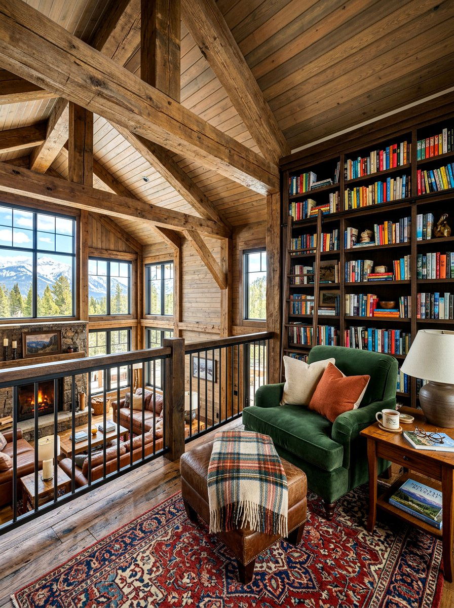 Open Concept Loft - 30 lodge decor ideas