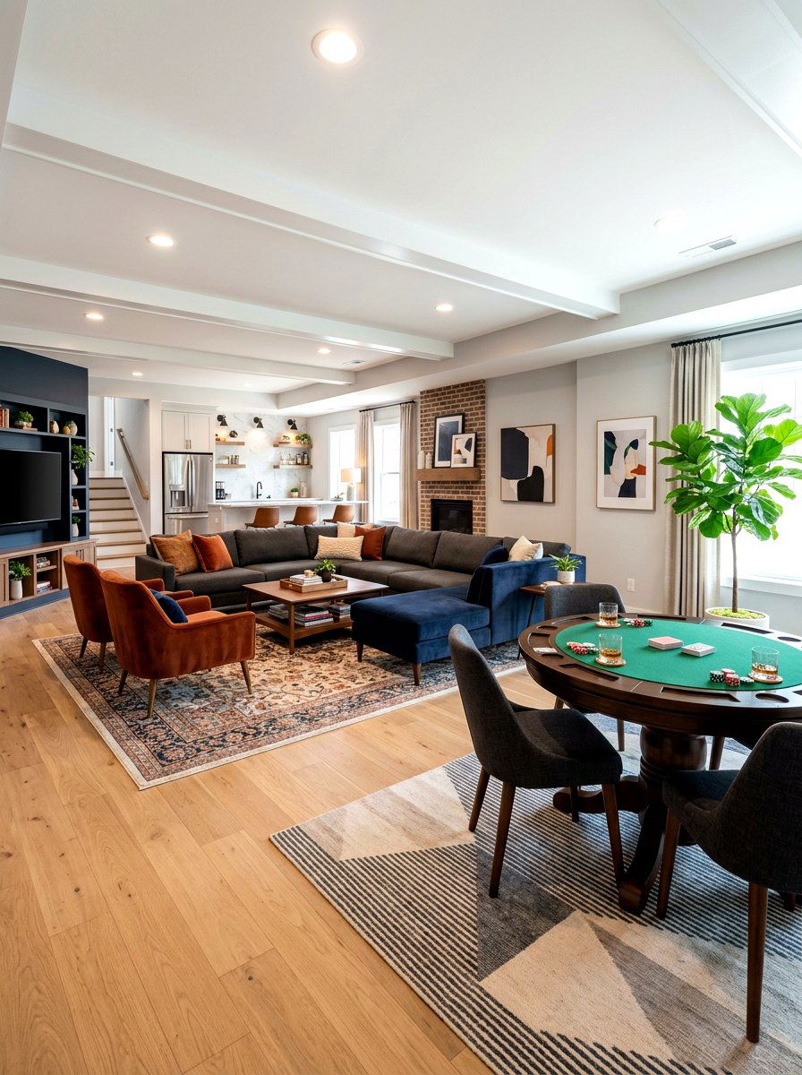 Open Concept Lounge - 30 poker room ideas