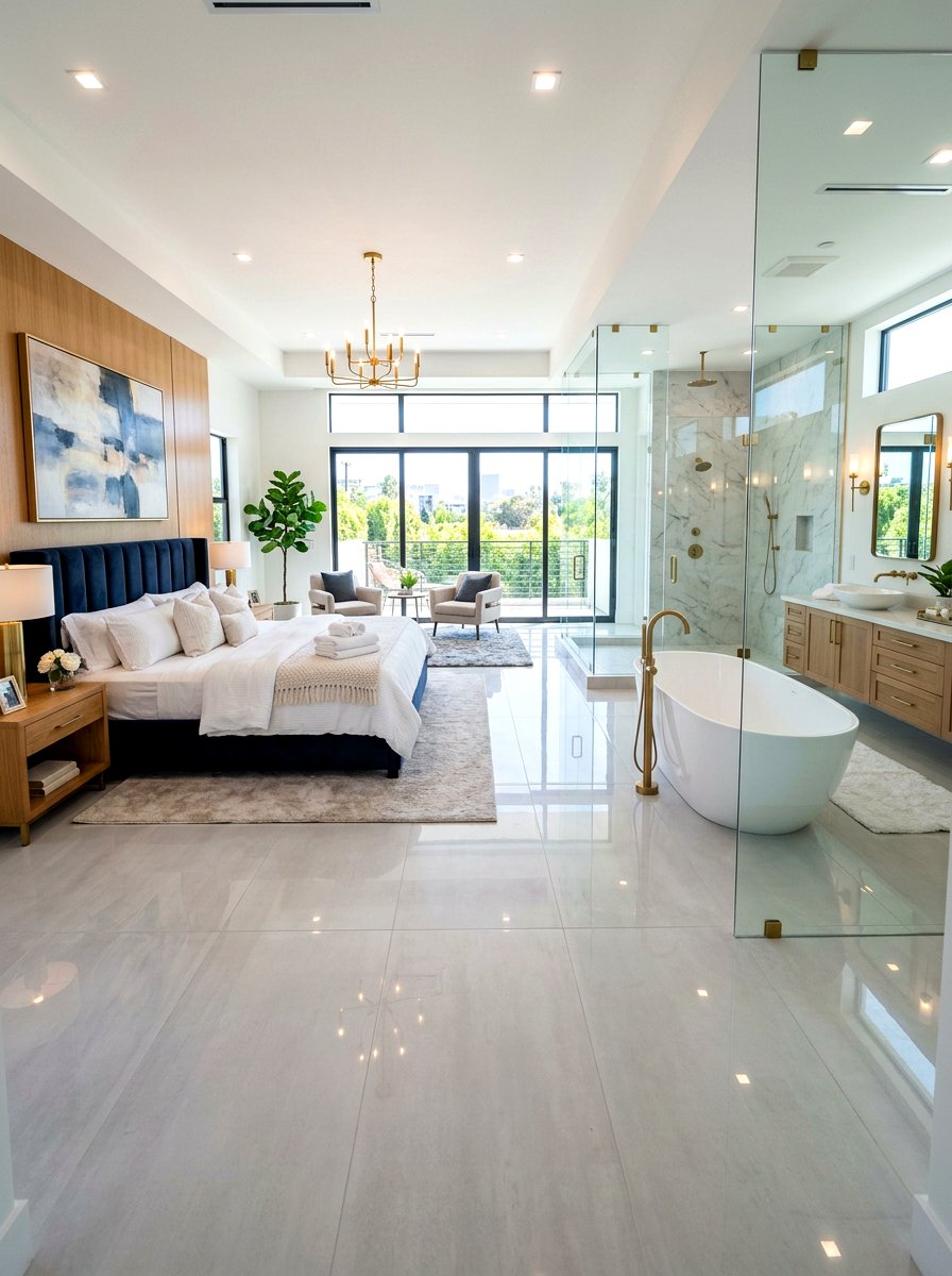 Open Concept Master Bedroom - 30 luxury master suite ideas