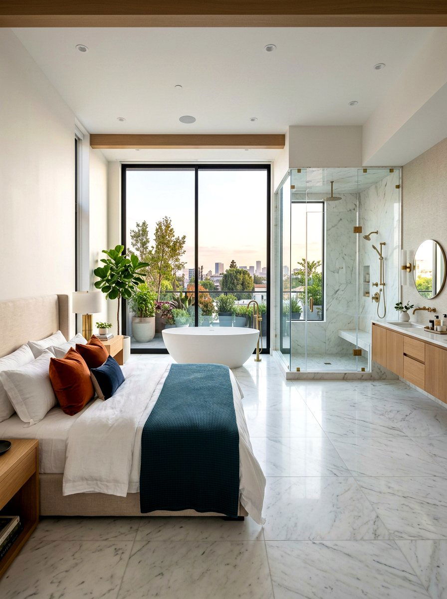 Open Concept Master Suite - 30 modern bedroom ideas