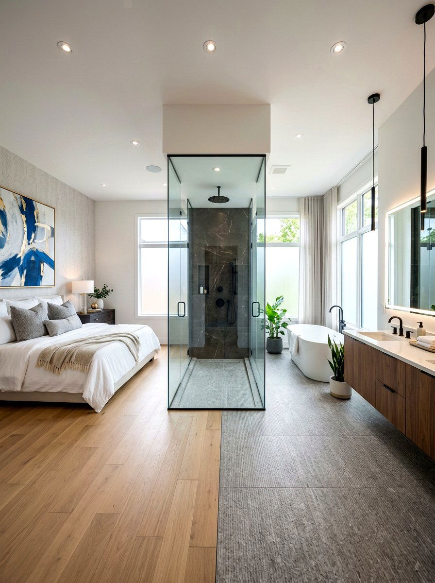 Open Concept Master Suite Layout - 30 small master bedroom layout ideas