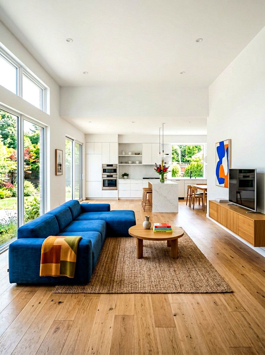 Open Concept Minimalist Living Room - 30 minimalist living room ideas